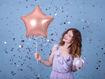 Picture of FOIL BALLOON STAR ROSE GOLD 18 INCH